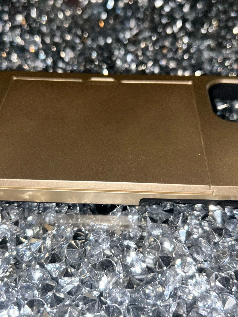 iPhone 15 wallet Slim Metallic Gold Laptop Accessory Cover